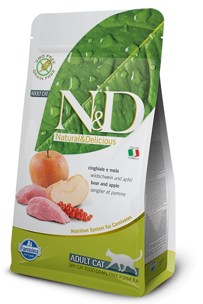 N&D PRIME CAT Adult Boar & Apple 10kg
