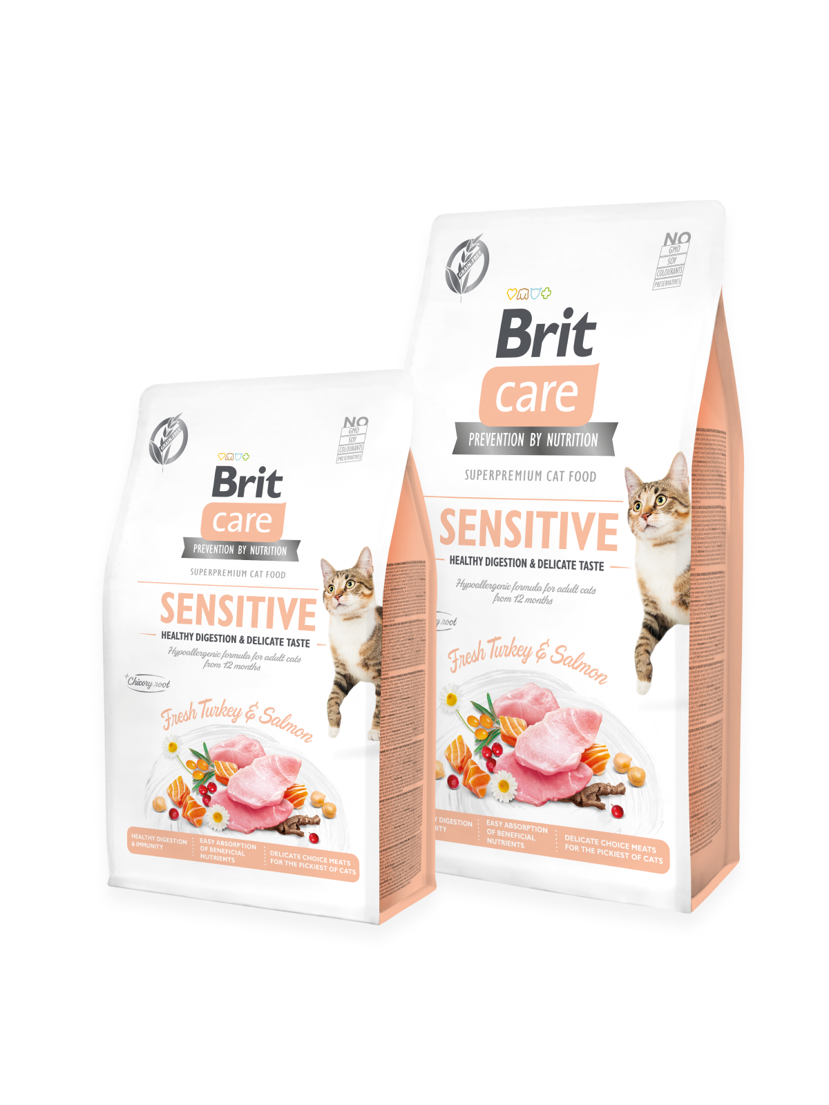 Brit Care Cat GF Sensitive Heal.Digest&Delic.Taste2kg