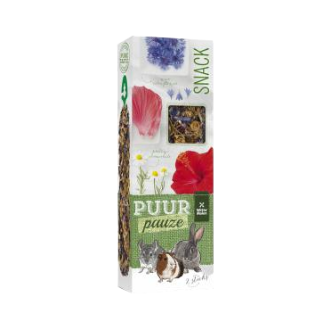 Puur Pauze tyčinka pro hlodavce heřmánek+chrpa 110g