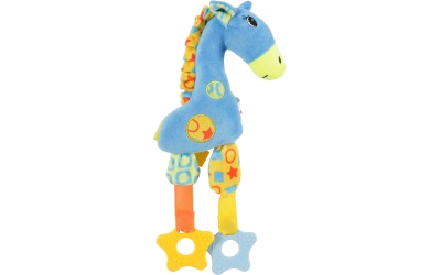 Hračka pes Giraffe color plyš modrá 29cm Zolux