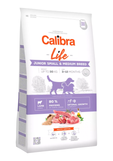 Calibra Dog Life Junior Small&Medium Breed Lamb 2,5kg