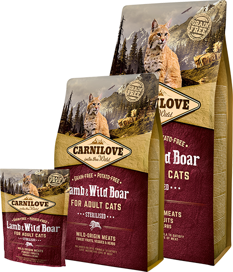 Carnilove Cat Lamb&Wild Boar adult sterilised 6kg