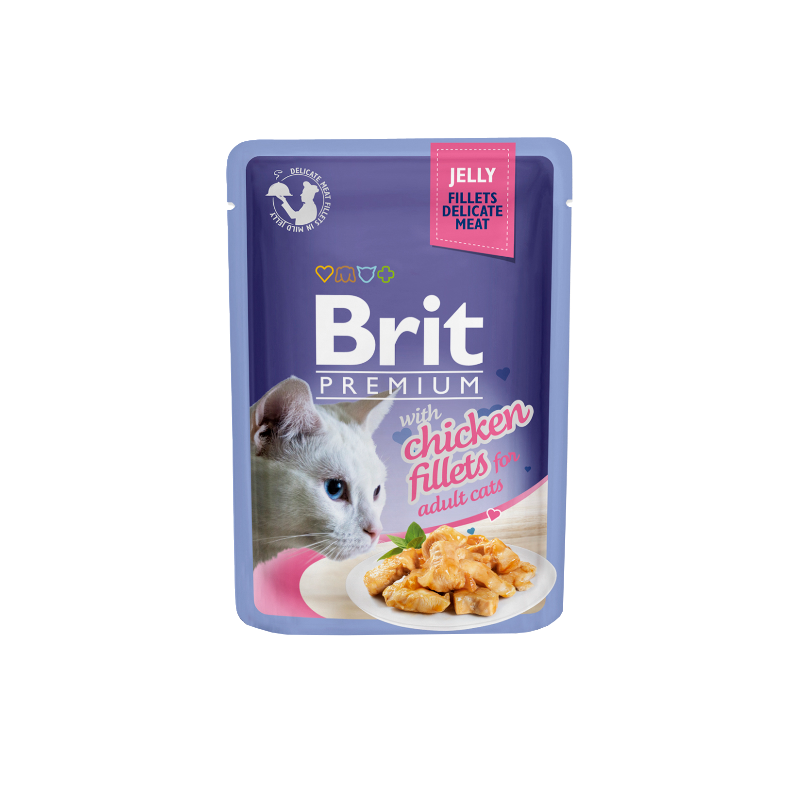 Brit Premium Cat D Fillets in Jelly with Chicken 85g 