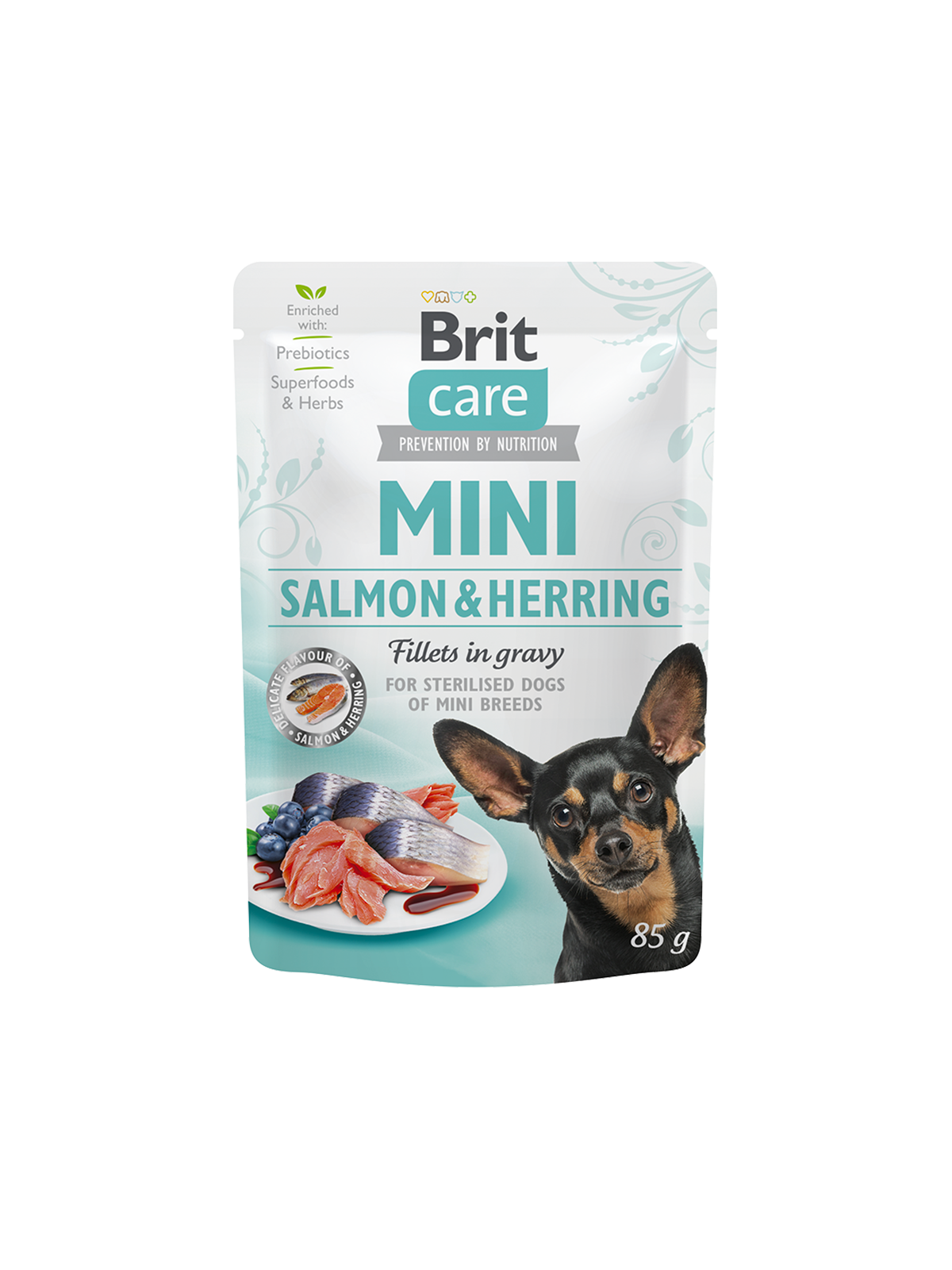 Brit Care Dog Mini Salmon&Herring steril fillets 85g