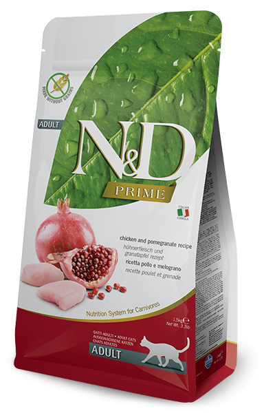 N&D PRIME CAT Adult Chicken & Pomegranate 1,5kg