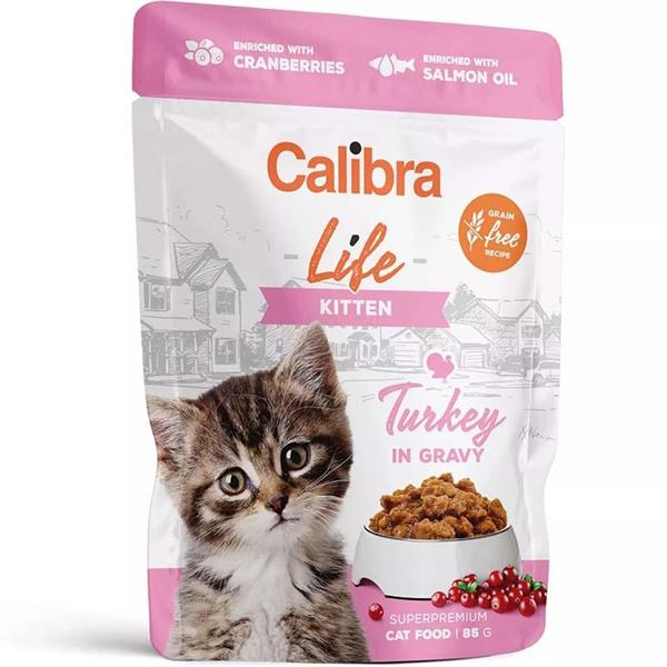 Calibra Cat Life kapsa Kitten Turkey in gravy 85g