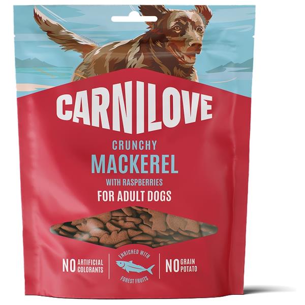 CARNILOVE Dog CRUNCHY Snack Mackerel with Raspberries 200 g