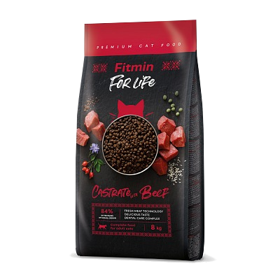 Fitmin cat For Life Castrate Beef 1,8 kg