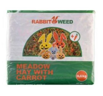 Seno Rabbit Weed s mrkví 0,6kg
