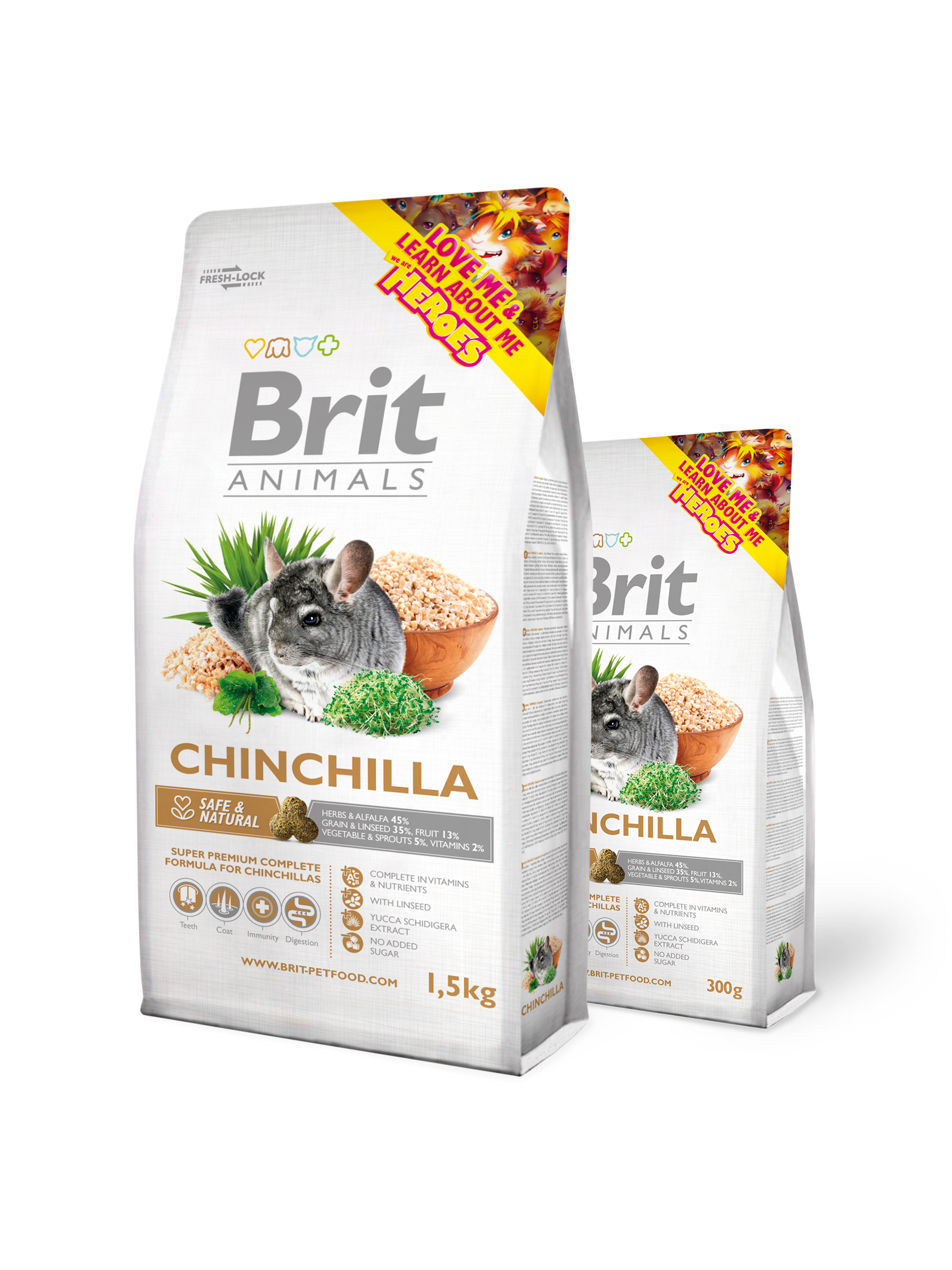 Brit animals chinchila compl. 1,5kg