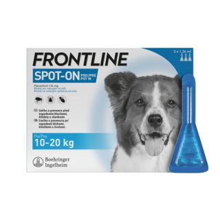 FRONTLINE SPOT ON pro psy M (10-20kg) - 1x1,34ml
