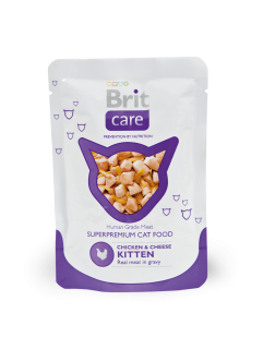 Brit care cat Chicken&cheese Kitten 80g 