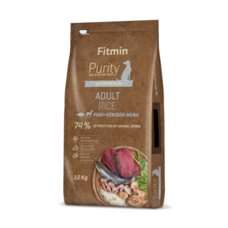 Fitmin Purity Adult Fish & Venison Rice 12kg