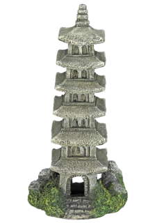 Akvarijní dekorace pagoda 6x9,5x15,5cm