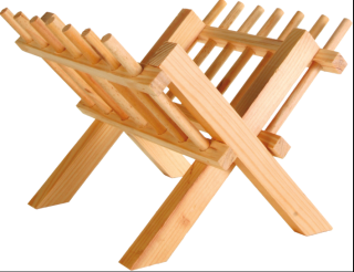 Dřevěné jesličky na seno, stojánek 26x23x17cm