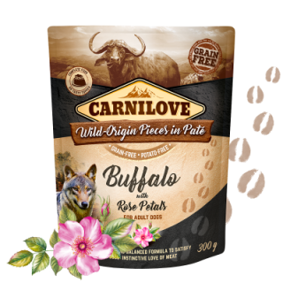 Carnilove Dog Pouch Paté Buffalo & Rose Petals 300g