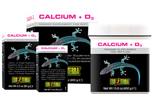 Doplňkové krmivo Exo Terra calcium + D3 90g