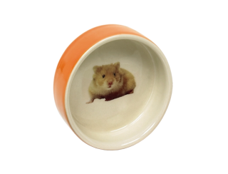 Nobby Hamster keramická miska hlodavec 7,5 x 2,5cm oranžová