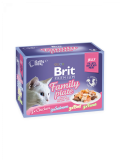 Brit Premium Cat D Fillets in Jelly Family Plate 1020g 