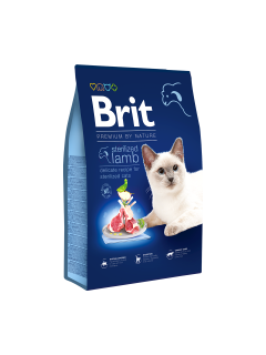 Brit Premium Cat by Nature Sterilized Lamb 8kg 