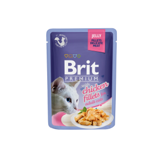 Brit Premium Cat D Fillets in Jelly with Chicken 85g 
