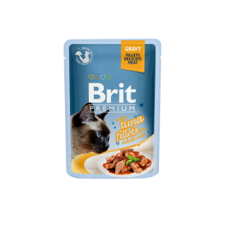 Brit Premium Cat D Fillets in Gravy With Tuna 85g 