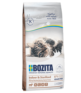 Bozita Cat Indoor & Sterilised Reindeer (sob) GF 10 kg