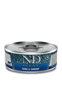 N&D CAT OCEAN Adult Tuna & Shrimps 80g