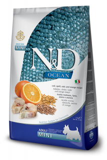 N&D OCEAN DOG LG Adult Mini Codfish & Orange 7kg