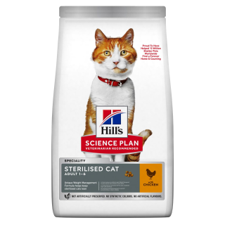 HILL'S SCIENCE PLAN Sterilised Cat krmivo pro dospělé kočky s kuřetem 1,5kg