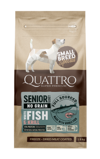 QUATTRO Dog Dry SB Senior/Dieta Ryby&Krill 1,5kg