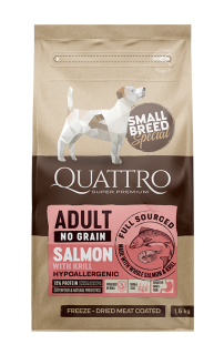 QUATTRO Dog Dry SB Adult Losos&Krill 1,5kg