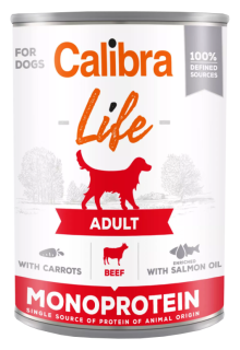 Calibra Dog Life  konz.Adult Beef with carrots 400g