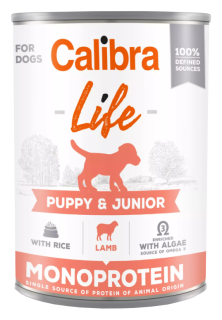 Calibra Dog Life  konz.Puppy&Junior Lamb&rice 400g