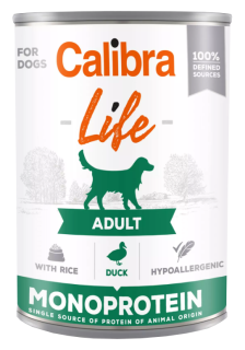 Calibra Dog Life  konz.Adult Duck with rice 400g
