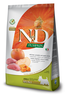 N&D Pumpkin DOG Adult Mini Boar & Apple 2,5kg