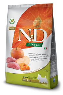 N&D Pumpkin DOG Adult Mini Boar & Apple 800g