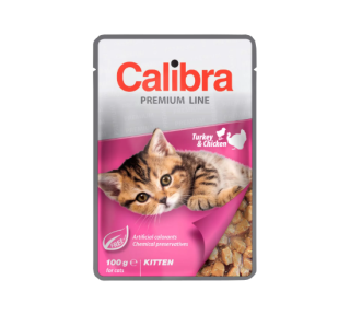 Calibra Cat kapsa Premium Kitten Turkey & Chicken100g