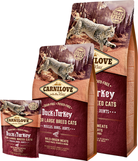 Carnilove cat LB Duck&Turkey Muscles,Bones,Joints 2kg