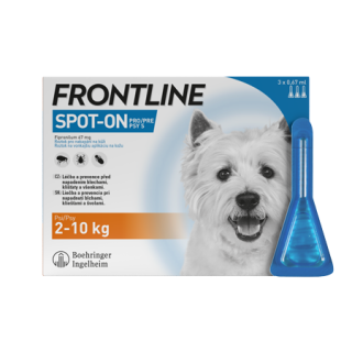 FRONTLINE SPOT ON pro psy S (2-10kg) - 1x0,67ml