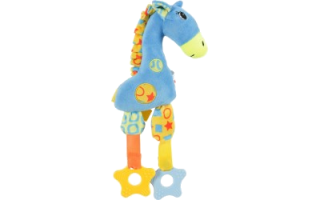 Hračka pes Giraffe color plyš modrá 29cm Zolux