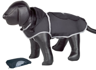 Nobby Rainy černá reflexní pláštěnka pro psa 32cm