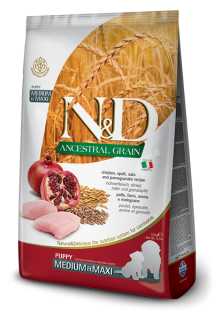 N&D Low Grain Dog Puppy M/L Chicken & Pomegranate 12 kg