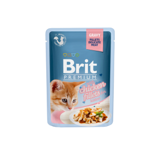 Brit Premium Cat D Fillets in Gravy With Turkey 85g 