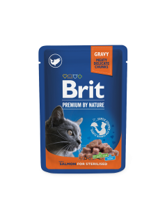 Brit Premium Cat kapsa Salmon for Sterilised 100g 