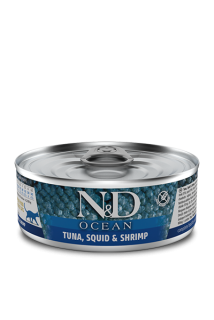 N&D CAT OCEAN Adult Tuna & Squid & Shrimps 80g