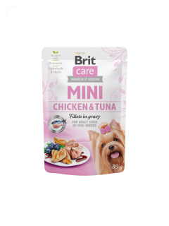 Brit Care Dog Mini Chicken&Tuna fillets in gravy 85g